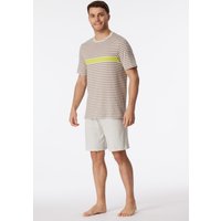 Schiesser Shorty ""Casual Nightwear"", (2 tlg.), mit farbigem Kontraststreifen und geripptem Rundhalsausschnitt von Schiesser