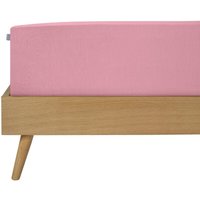 Schiesser Spannbettlaken Finni - Feinbiber - 180 x 200 cm - Rosa von Schiesser