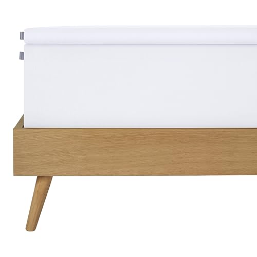 Schiesser Boxspringbett Spannbettlaken Flexi aus 95% gekämmter Baumwolle und 5% Elasthan für maximale Flexibilität, Made IN Green, Farbe:Weiß, Größe:150 cm x 200 cm von Schiesser