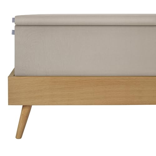 Schiesser Boxspringbett Spannbettlaken Flexi aus 95% gekämmter Baumwolle und 5% Elasthan für maximale Flexibilität, Made IN Green, Farbe:Greige, Größe:180 cm x 200 cm von Schiesser