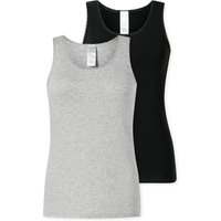 Schiesser Unterhemd "Modern Multipacks", (2er Pack), mit schmalem Spitzenband, Single Jersey, bequem von Schiesser