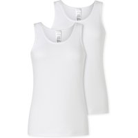 Schiesser Unterhemd "Modern Multipacks", (2er Pack), mit schmalem Spitzenband, Single Jersey, bequem von Schiesser