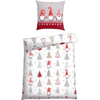 Schiesser Wendebettwäsche "Maren aus weicher Baumwolle mit niedlichen Wichteln" 2 Stk. tlg. Made in Green von Schiesser