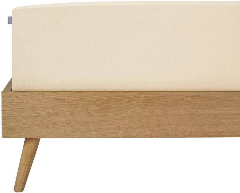 Schiesser Spannbettlaken Elli aus 97% Baumwolle und 3% Elasthan, Jersey-Elasthan, Gummizug: rundum, (1 Stück), für hohe Matratzen und Boxspringbetten, MADE IN GREEN by OEKO-TEX® von Schiesser