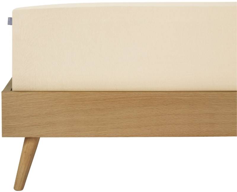 Schiesser Spannbettlaken Flexi aus 95% Baumwolle und 5% Elastahan in Premium-Qualität, Jersey-Elasthan, Gummizug: rundum, (1 Stück), für hohe Matratzen und Boxspringbetten geeignet, Made in Green von Schiesser