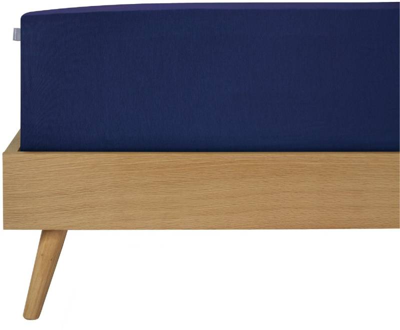 Schiesser Spannbettlaken Flexi aus 95% Baumwolle und 5% Elastahan in Premium-Qualität, Jersey-Elasthan, Gummizug: rundum, (1 Stück), für hohe Matratzen und Boxspringbetten geeignet, Made in Green von Schiesser