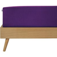 Schiesser - Spannbettlaken Edel-Jersey Lila, 100x200 cm, 100% Baumwolle von Schiesser