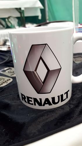 Kaffeetasse Tasse mit LKW Truck Logos und Texten Sprüche Scania Mercedes Daf Iveco Volvo individuelle Geschenkidee Keramik Porzellan (Renault) von Schilderfeuerwehr