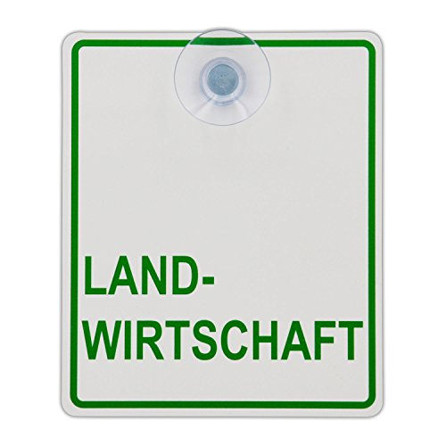 Saugnapfschild Schild Landwirtschaft Acrylschild 3mm mit Saugnapf 30mm, ca. 10x12 cm für Scheibeninnenbefestigung Saugnapfschild Schild Landwirtschaft Acrylschild 3mm mit Saugnapf 30mm, ca. 10x12 cm für Scheibeninnenbefestigung von Schilderio