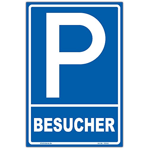 Schild "Parken - Besucher" Hinweisschild 450x300 mm hochkant, stabile Aluminiumverbundplatte 3mm stark - inkl. 4 Eckbohrungen Schild "Parken - Besucher" Hinweisschild 450x300 mm hochkant, stabile Aluminiumverbundplatte 3mm stark - inkl. 4 Eckbohrungen von Schilderio