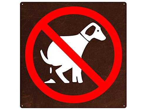 20x20cm Schild HUNDEHAUFEN VERBOTEN *ROST* wetterfestes Metallschild Hundeklo 20x20cm Schild HUNDEHAUFEN VERBOTEN *ROST* wetterfestes Metallschild Hundeklo von Schilderkönig
