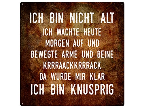 20x20cm Schild ICH Bin Nicht ALT lustiges Geburtstagsgeschenk Blechschild 20x20cm Schild ICH Bin Nicht ALT lustiges Geburtstagsgeschenk Blechschild von Schilderkönig