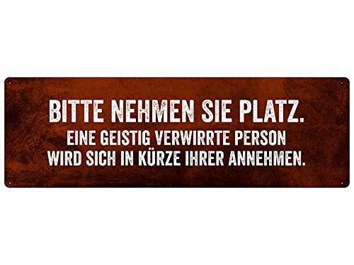 BITTE NEHMEN SIE PLATZ Wartezimmer Türschild Wandschild Geschenk Praxis von Schilderkönig