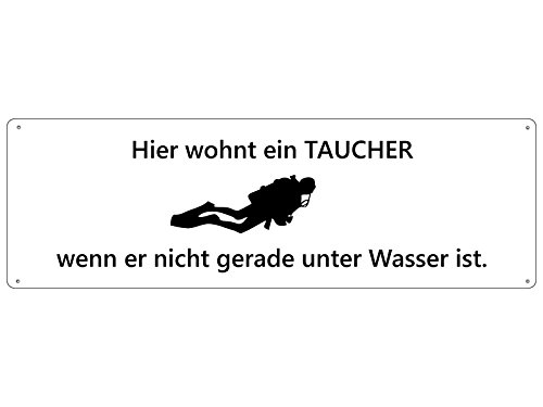 Hier WOHNT EIN Taucher Türschild Schild Haustür Wohnungstür Geschenk Hier WOHNT EIN Taucher Türschild Schild Haustür Wohnungstür Geschenk von Schilderkönig