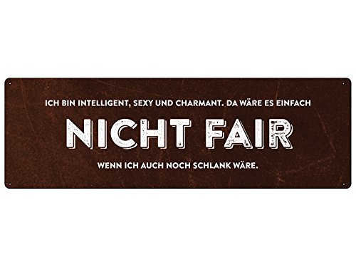 ICH BIN INTELLIGENT Original Schilderkönig Schilder mit Sprüchen von Schilderkönig