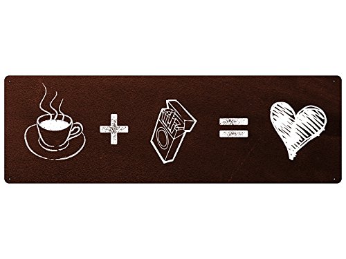 Kaffee und Zigarette Schild Raucher Rauchen erlaubt Raucherecke Kaffee und Zigarette Schild Raucher Rauchen erlaubt Raucherecke von Schilderkönig