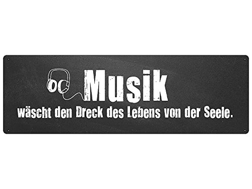 Musik WÄSCHT DEN Dreck des Lebens Schild Dekoschild Türschild Proberaum von Schilderkönig