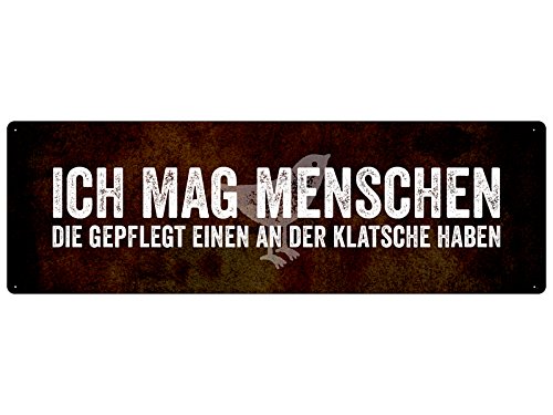 Schilderkönig Hochwertiges und stabiles Schild aus Metall ICH MAG Menschen freche verrückte Schilder mit Sprüchen Schilderkönig Hochwertiges und stabiles Schild aus Metall ICH MAG Menschen freche verrückte Schilder mit Sprüchen von Schilderkönig