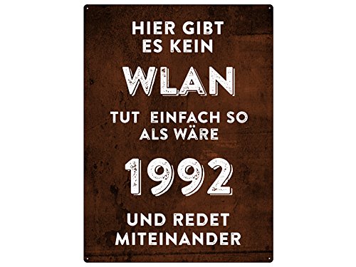 WANDSCHILD 28x20cm Hier GIBT ES KEIN W-LAN Schild Club Café Kneipe Restaurant von Schilderkönig