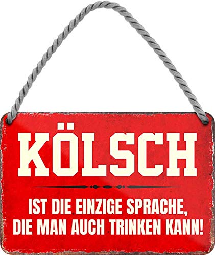 schilderkreis24 - Lustiger Bier Spruch: KÖLSCH DIE EINZIGE Sprache DIE Man AUCH Trinken KANN!” Deko Hängeschild Geschenkidee 18x12 cm schilderkreis24 - Lustiger Bier Spruch: KÖLSCH DIE EINZIGE Sprache DIE Man AUCH Trinken KANN!” Deko Hängeschild Geschenkidee 18x12 cm von schilderkreis24