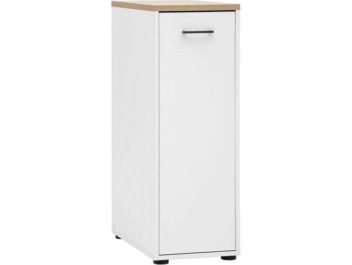 Apothekerschrank SCHILDMEYER Solea Apothekerschrank mit zwei Vollauszügen , weiß, B:45,1cm H:154,7cm T:60cm, FSC-zertifizierter Holzwerkstoff, Schränke, Apothekerschrank mit einem SoftClose Vollauszug (zwei Schubkästen) von Schildmeyer