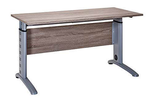 Möbelpartner Till Schreibtisch, 701429, trüffeleiche Dekor, ca. 140 x 65 x 69,5-87,5 cm von Schildmeyer