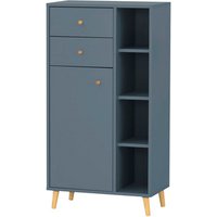 SCHILDMEYER Highboard »Bjarne«, BxHxL: 33 x 113,4 x 60,2 cm, blau, Holzwerkstoff melaminbeschichtet von Schildmeyer