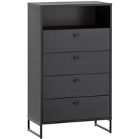 SCHILDMEYER Highboard »Janne«, BxHxL: 33 x 103,9 x 60,2 cm, mattschwarz, Holzwerkstoff melaminbeschichtet SCHILDMEYER Highboard »Janne«, BxHxL: 33 x 103,9 x 60,2 cm, mattschwarz, Holzwerkstoff melaminbeschichtet von Schildmeyer