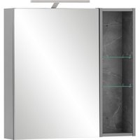 SCHILDMEYER Spiegelschrank »Alessio«, BxHxT: 71,6 x 74,6 x 16 cm, platingraufarben, LED 770 lm von Schildmeyer