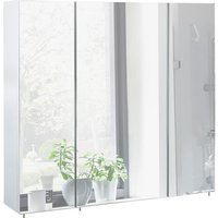 SCHILDMEYER Spiegelschrank »Basic«, BxHxT: 80 x x 16 cm, 3-türig, weiß - weiss von Schildmeyer