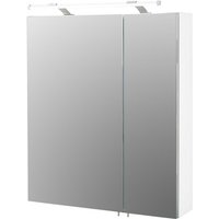 SCHILDMEYER Spiegelschrank »Dorina«, BxHxT: 60 x x 15,8 cm, 2-türig, weiß - weiss von Schildmeyer
