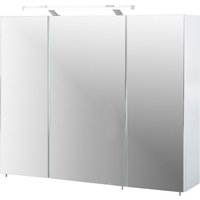 SCHILDMEYER Spiegelschrank »Dorina«, BxHxT: 90 x x 16 cm, 3-türig, weiß - weiss von Schildmeyer