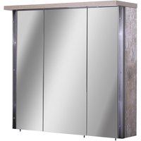 SCHILDMEYER Spiegelschrank »Harkon«, BxHxT: 76 x 71 x 16 cm, 3-türig, finduseiche - braun von Schildmeyer