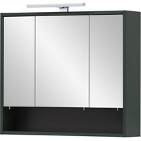 SCHILDMEYER Spiegelschrank »Kent«, HxT: 64,2 x 16 cm, 3-türig, waldgrün - gruen von Schildmeyer