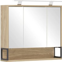 SCHILDMEYER Spiegelschrank »Limone«, BxHxT: 70 x 68 x 16 cm - braun von Schildmeyer