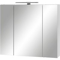 SCHILDMEYER Spiegelschrank »Limone«, BxHxT: 70 x 75 x 16 cm, 3-türig, weiß - weiss von Schildmeyer
