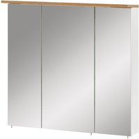 SCHILDMEYER Spiegelschrank »Padua«, BxHxT: 70 x 71 x 16 cm, 3-türig, weiss|eiche SCHILDMEYER Spiegelschrank »Padua«, BxHxT: 70 x 71 x 16 cm, 3-türig, weiss|eiche von Schildmeyer
