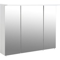 SCHILDMEYER Spiegelschrank »Profil«, BxHxT: 100 x 71 x 16 cm, 3-türig, weiß - weiss von Schildmeyer