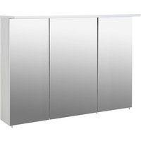 SCHILDMEYER Spiegelschrank »Profil«, BxHxT: 120 x 71 x 16 cm, 3-türig, weiß - weiss von Schildmeyer