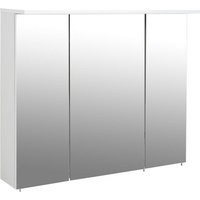SCHILDMEYER Spiegelschrank »Profil«, BxHxT: 90 x 71 x 16 cm, 3-türig, weiß - weiss von Schildmeyer
