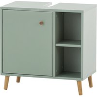 SCHILDMEYER Waschbeckenunterschrank »Bjarne«, BxHxT: 60,2 x 59,3 x 33 cm, pistazie, melaminbeschichtet - gruen von Schildmeyer