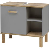 SCHILDMEYER Waschbeckenunterschrank »Padua«, BxHxT: 65,2 x 60,1 x 35 cm - grau von Schildmeyer