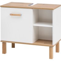 SCHILDMEYER Waschbeckenunterschrank »Padua«, BxHxT: 65 x 60,1 x 35 cm, Anschlagrichtung: links - weiss von Schildmeyer