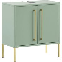SCHILDMEYER Waschbeckenunterschrank »Sarah«, BxHxT: 57,1 x 61,2 x 30,1 cm - gruen von Schildmeyer