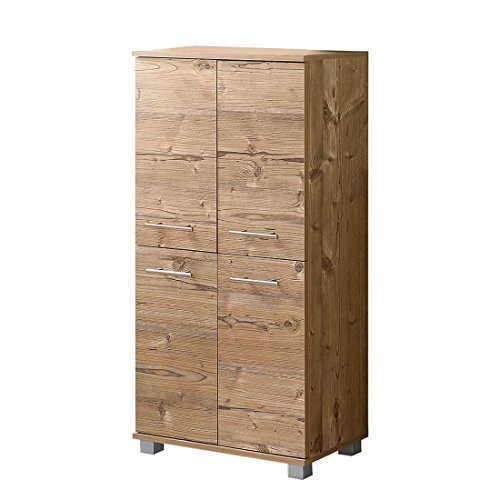 Schildmeyer Highboard 119940 Isola, 60x32.5x117 cm, silberfichte Dekor von Schildmeyer