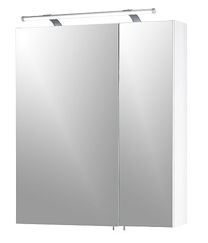 Schildmeyer 125095 Spiegelschrank, 60 x 75 x 16 cm, weiß Glanz Schildmeyer 125095 Spiegelschrank, 60 x 75 x 16 cm, weiß Glanz von Schildmeyer