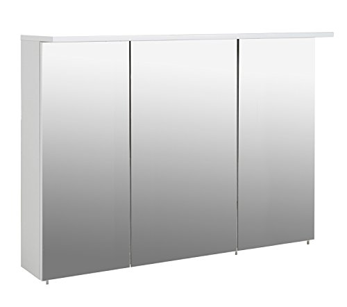 Schildmeyer 130885 Spiegelschrank, melaminharzbeschichtete Spanplatte, weiß, 120,5 x 16 x 72,5 cm von Schildmeyer