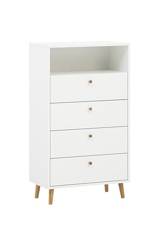 Schildmeyer Bjarne Highboard 158676, weiß matt, 60,2 x 33 x 104,4 cm Schildmeyer Bjarne Highboard 158676, weiß matt, 60,2 x 33 x 104,4 cm von Schildmeyer