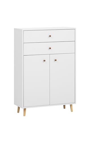 Schildmeyer Bjarne Highboard 701981, weiß matt, 77 x 33 x 113,4 cm von Schildmeyer