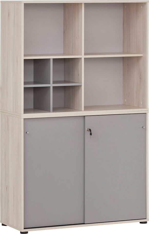 Schildmeyer Büro-Set Serie 400, (3-St), bestehend aus 1 Regal, 1 Schrank, 1 Regalkreuz von Schildmeyer
